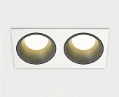 Встраиваемый светильник ItalLine IT08-8013 black 3000K 2 шт + IT08-8015 white