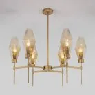 Люстра на штанге Eurosvet 60143/6 латунь Prism a061936