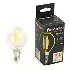 Лампа светодиодная Шарик E14 1280LM 8W 175-265V 2700K Feron 51259 LB-1708