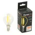 Лампа светодиодная Шарик E14 1280LM 8W 175-265V 2700K Feron 51259 LB-1708