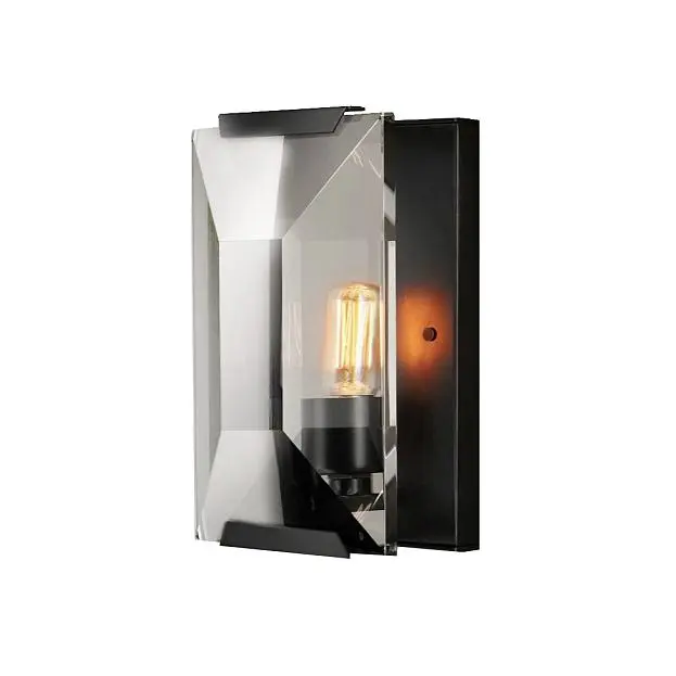 Настенный светильник Delight Collection KR0354W-1A black/clear Harlow Crystal Настенный светильник Delight Collection KR0354W-1A black/clear Harlow Crystal