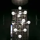 Кольцевые люстры и светильники GRO RING 12 плафонов Lampatron 8484-23374