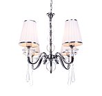 Хрустальная подвесная люстра Lumina Deco LDP 1158-4 WT FEDERRICA