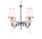 Хрустальная подвесная люстра Lumina Deco LDP 1158-4 WT FEDERRICA