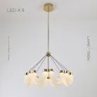 Люстра VENZEL CH 8 ламп Lampatron 8122-22225