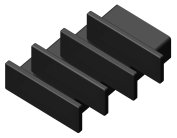 Заглушка (комплект 4шт) Ambrella light GP8320 BK