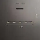 Реечный, рядный светильник LOUIS LONG 5 плафонов Lampatron 8604-23979