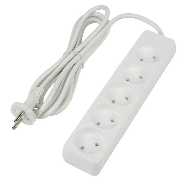 Розеточные блоки, удлинители Uniel S-CU5-3 WHITE Ultra