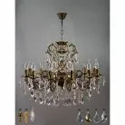 Подвесная люстра Ambiente 8888/12 PB Leaf crystal