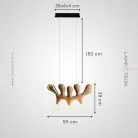 Подвесной светильник REUBEN Цвет светлое дерево Lampatron reuben-lightwood 9025-25673