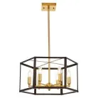 Подвесной светильник Lumina Deco LDP 1142-6 BK+MD Lorton