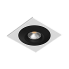 Встраиваемый светильник под сменную лампу Ledron AO1501002 SQ White-Black