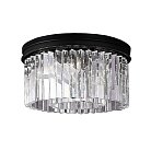 Потолочный светильник Delight Collection KR0387C-6B/P black/clear 1920s Odeon