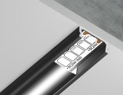 Алюминиевый профиль Ambrella light GP1700BK/BK Alum Profile