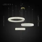 Кольцевые люстры и светильники BELLA Три кольца. 40 + 60 + 80 см Lampatron bella-3 6330-17023