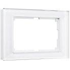 Рамка для двойной розетки Werkel W0081101 (белый,стекло) a051191 Favorit