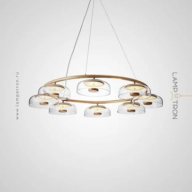 Кольцевые люстры и светильники ARCTIC 6 плафонов. Латунь. Lampatron arctic-6-brass 1592-2769 Кольцевые люстры и светильники ARCTIC 6 плафонов. Латунь. Lampatron arctic-6-brass 1592-2769