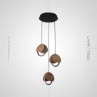 Готовая комбинация светильников REST MORE Цвет Светлое дерево. 3 лампы на диске Lampatron rest-more-light-wood-3-disk 3552-8665