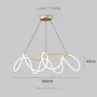 Кольцевые люстры и светильники GLORIFY LUX R Размер M. Цвет латунь Lampatron 8815-24804