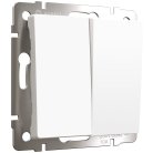 Выключатель двухклавишный Werkel W1120061 (белый матовый) a059271
