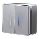 Выключатель двухклавишный с подсветкой Werkel W5020106 Gallant (серебряный) a052770