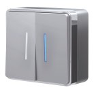 Выключатель двухклавишный с подсветкой Werkel W5020106 Gallant (серебряный) a052770