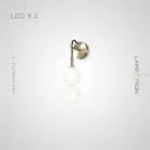 Бра ROCCO W 2 лампы Lampatron rocco-w-2 7519-20942