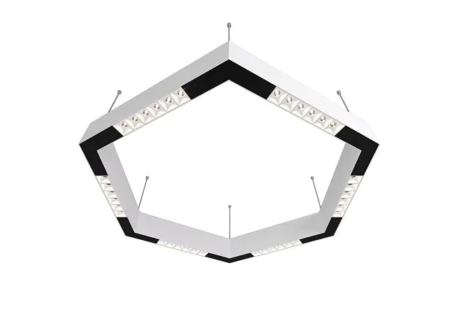 Подвесной светодиодный светильник 0,7м 36Вт 34° Donolux dl18515s111w36.34.700wb Eye-hex Подвесной светодиодный светильник 0,7м 36Вт 34° Donolux dl18515s111w36.34.700wb Eye-hex