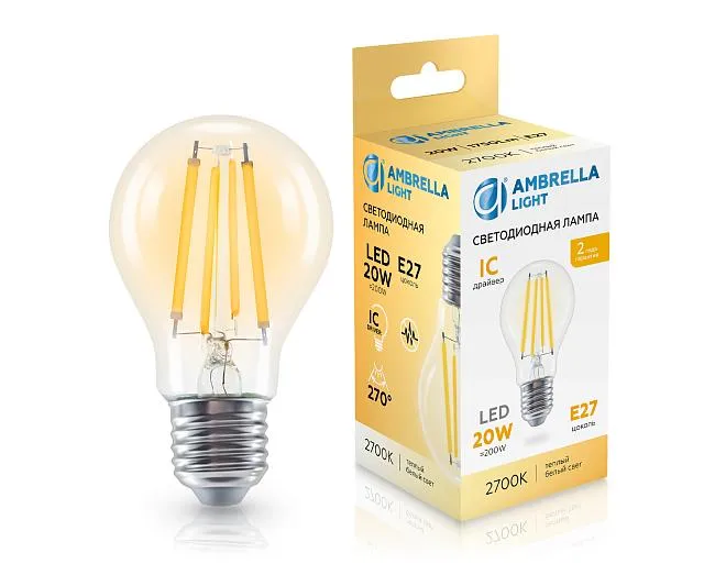 Светодиодная лампа Лон A60 20W 2700K Ambrella light 602013