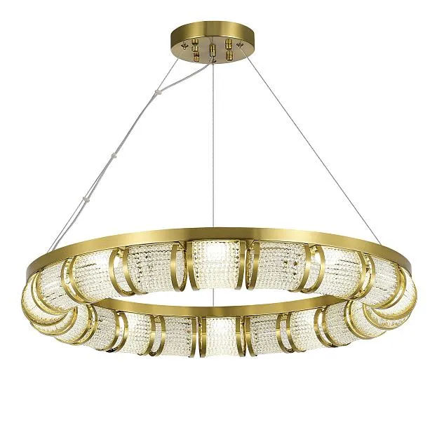Светильник подвесной Латунь/Прозрачный LED 1*50W ST-Luce SL6011.303.01 ESME