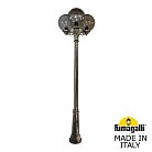 Садово-парковый фонарь FUMAGALLI G30.157.S30.BZF1R RICU BISSO/G300 3L GLOBE 300