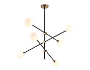 Подвесной светильник BK/BS черный/латунь G9/6 max 10W D970*830 Ambrella light TR2515/6