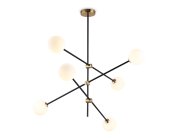 Подвесной светильник BK/BS черный/латунь G9/6 max 10W D970*830 Ambrella light TR2515/6