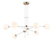 Подвесной светильник WH/BS белый/латунь G9/6 max 10W D970*750 Ambrella light TR2521/6