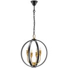 Подвесная люстра Lightstar 731247 (SD1351/4) CERO 4х40W E14 ЧЕРНЫЙ/ЗОЛОТО