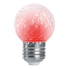 Лампа-строб Feron 38210 LB-377 Шар E27 1W красный