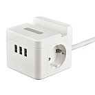 Розеточные блоки, удлинители Uniel S-GCD2-1,5SBUH WHITE Standard