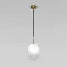 Подвесной светильник со стеклянным плафоном Eurosvet 60161/1 латунь Loona a065614