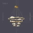 Кольцевые люстры и светильники HANNA A Тип E (Четыре кольца) Lampatron 4416-14585