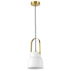 Люстра 1х12W E27 ЛАТУНЬ/БЕЛЫЙ Lightstar 799013 CERAMO