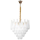 Люстра 10х6W(led) E14 ЗОЛОТО/ПРОЗРАЧНЫЙ (2КОР!) Lightstar 799102 Retro II