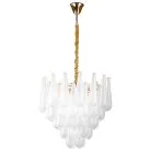 Люстра 10х6W(led) E14 ЗОЛОТО/ПРОЗРАЧНЫЙ (2КОР!) Lightstar 799102 Retro II