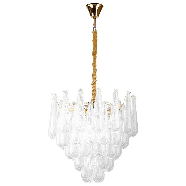 Люстра 10х6W(led) E14 ЗОЛОТО/ПРОЗРАЧНЫЙ (2КОР!) Lightstar 799102 Retro II