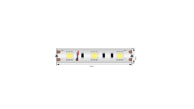 Светодиодная лента IP65 12Вольт холодное белое свечение SWG DSG560-12-W-65