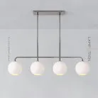 Реечный, рядный светильник CLOVE Цвет Хром + Белый Lampatron 7780-21928