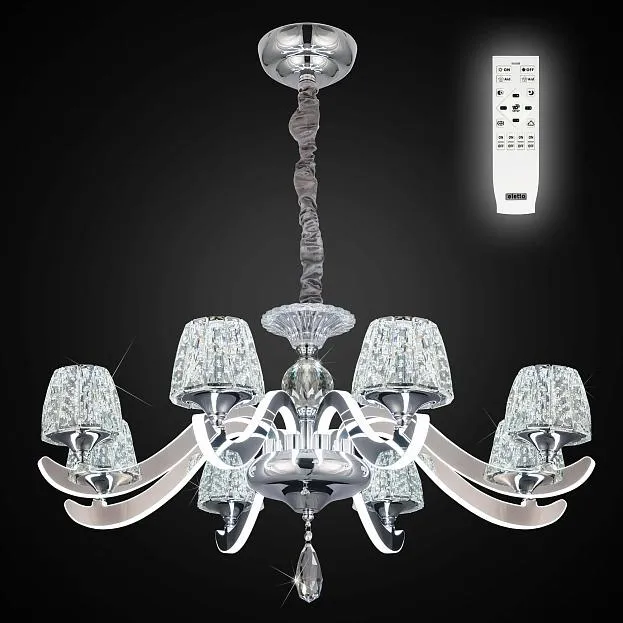 Люстра хрустальная с пультом Eletto Citilux EL338P08 Montserrat