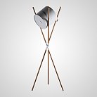 Торшер CATAPULT Белый плафон. Светлое дерево. Lampatron catapult-white-light 1242-4759