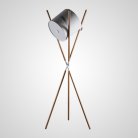 Торшер CATAPULT Белый плафон. Светлое дерево. Lampatron catapult-white-light 1242-4759