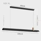 Реечный, рядный светильник HARMONY Размер XL. Цвет черный Lampatron 6439-22649