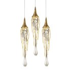 Подвесной светильник Delight Collection P68009L-3/R gold Goddess Tears